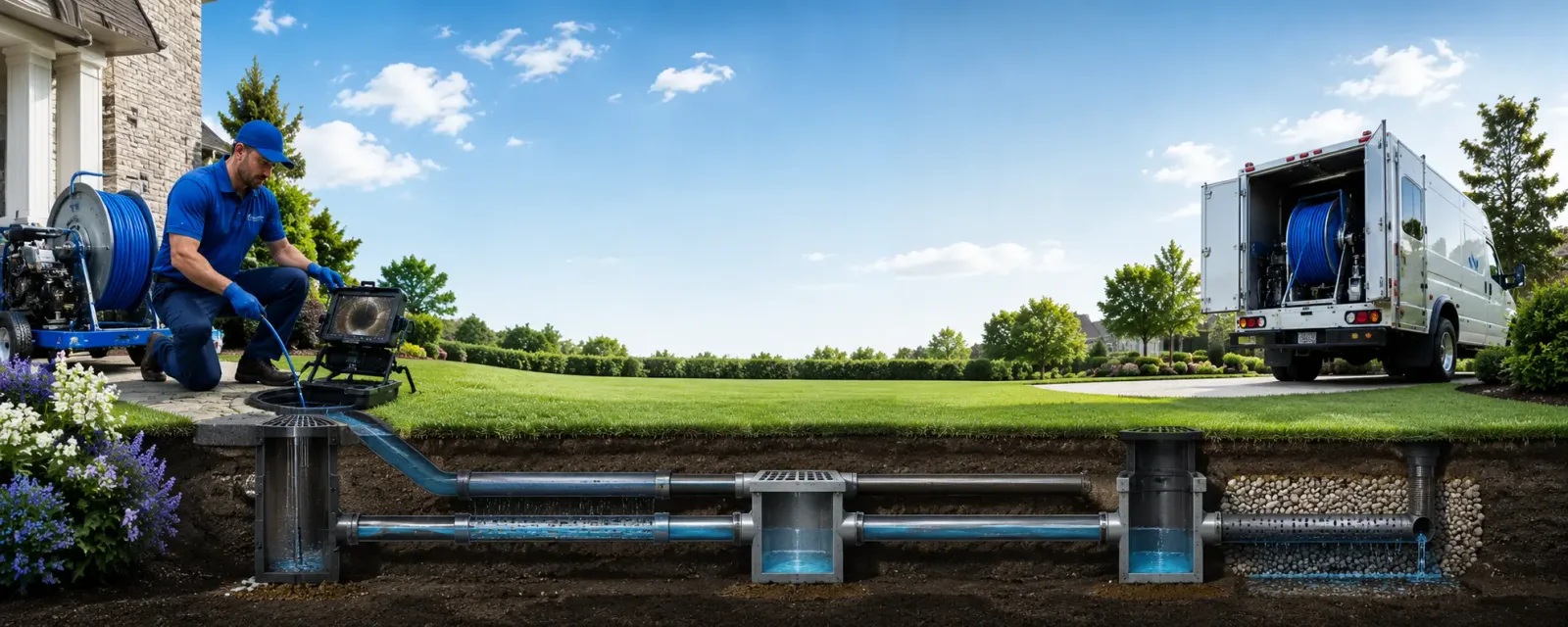 Outdoor drain cleaning information for Osgood, IN